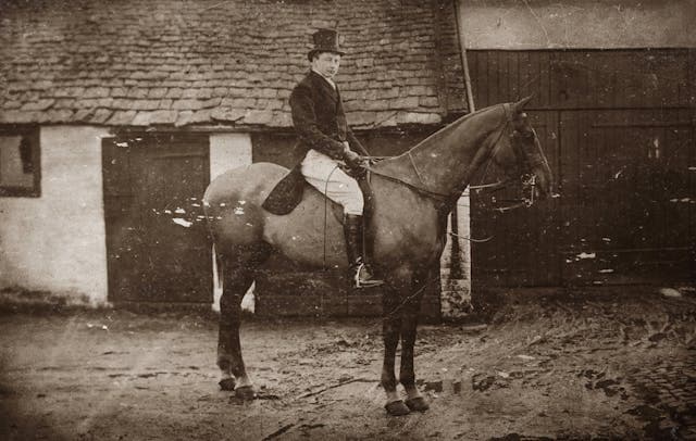 Arrière grand-père sur son cheval